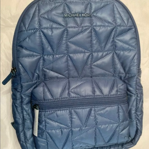 Michael Kors Winnie Medium Quilted Nylon Blue Backpack main image 3